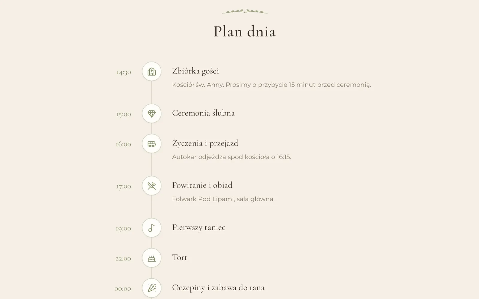 Podgląd: Plan dnia
